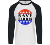 Save Ferris Affliggere Uomo L/S Baseball T-Shirt