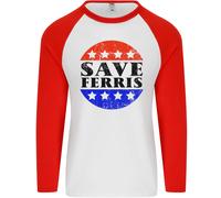 Save Ferris Affliggere Uomo L/S Baseball T-Shirt
