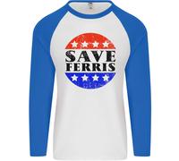 Save Ferris Affliggere Uomo L/S Baseball T-Shirt