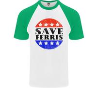 Save Ferris Maglietta Da Baseball S/S Distressed Per Uomo
