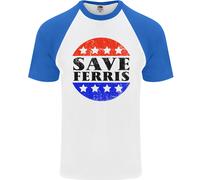 Save Ferris Maglietta Da Baseball S/S Distressed Per Uomo