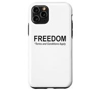 Save Freedom Terms and Conditions Apply America Land of Free Custodia per iPhone 11 Pro