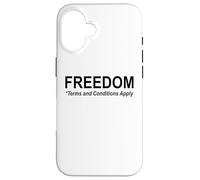 Save Freedom Terms and Conditions Apply America Land of Free Custodia per iPhone 16