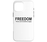 Save Freedom Terms and Conditions Apply America Land of Free Custodia per iPhone 16 Pro Max