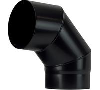 Gomito Legna 90 ° Plus Nero Opaco Save Cm 15