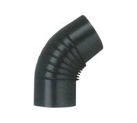 Save GOMITO 45° PER STUFA A LEGNA PORCELLANATO CLASSIC Col. Nero Ø cm. 14 6 PZ