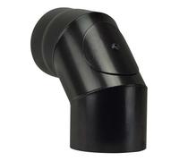 SAVE Fumisteria Plus Gomito per canna fumaria Nero diametro 13 cm