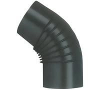 Save GOMITO 45° PER STUFA A LEGNA PORCELLANATO CLASSIC Col. Nero Ø cm. 10