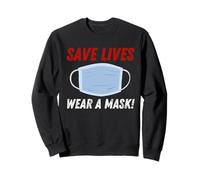 Save Lives Wear a Mask Felpa