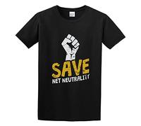 Save Net Neutrality Internet Freedom Protest Political O-Neck 100% Cotton Short Sleeve Unisex T-Shirt M