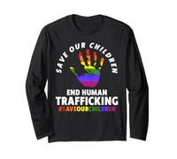 Save Our Children Shirt - End Human Trafficking Maglia a Manica