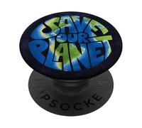 Save Our Planet l Salvare il mondo Protezione del clima PopSockets PopGrip Adesivo