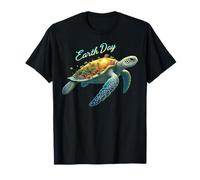 Save Our Planet Turtle Earth Day Maglietta