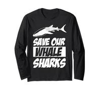Save Our Whale Sharks - Animale, Giornata della Terra, Proteggi I Mari Maglia a Manica