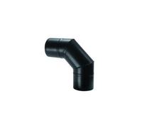 CURVA 90° SMALTATA PER PELLET NERO OPACO ø80 SAVE S.P.A.