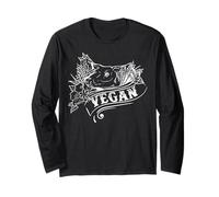 Save The Animals Go Vegan - Love Veggies, Vegetarian, Peace Maglia a Manica
