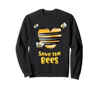 Save The Bees Cuore Apiario Apiario Apicoltore Giornata della Terra Uomini Donne Felpa