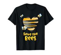 Save The Bees Cuore Apiario Apiario Apicoltore Giornata della Terra Uomini Donne Maglietta