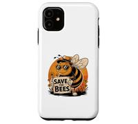 Save The Bees Enthusiast messaggio sostenibile Custodia per iPhone 11