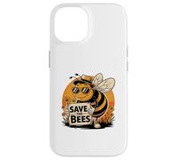 Save The Bees Enthusiast messaggio sostenibile Custodia per iPhone 14