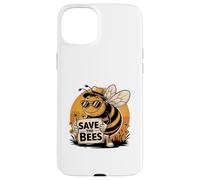 Save The Bees Enthusiast messaggio sostenibile Custodia per iPhone 15 Plus