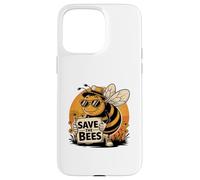 Save The Bees Enthusiast messaggio sostenibile Custodia per iPhone 15 Pro Max