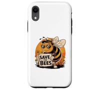 Save The Bees Enthusiast messaggio sostenibile Custodia per iPhone XR