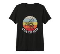 Save The Bees - Fiori, alveari, Giornata della Terra, Pace Mondiale Maglietta Premium