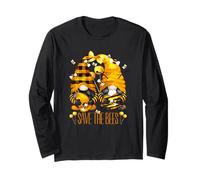 Save The Bees for Beekeeper with Unique Honey Bee GNOME Maglia a Manica