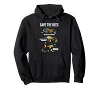 Save The Bees Impollinatore Nativo Mason Leafcutter Bumblebee Felpa con Cappuccio