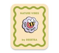 Save The Bees Pin | Accessorio di Moda Originale per Giacche, Zaini e Borse | Collezione Nature Vibes | Resetea
