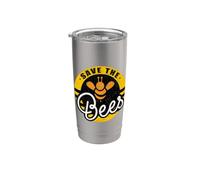 Save The Bees salvare le api apicoltore apicoltura ape Bicchiere termico in acciaio inox doppia parete