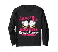 Save The Boo Bees - Consapevolezza del Cancro al Seno Halloween Maglia a Manica