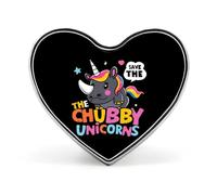 SAVE THE CHUBBY UNICORNS - Spilla a forma di cuore per bavero, cravatta, abiti, accessori per matrimoni, compleanni, per uomini e donne, Love form, Metallo
