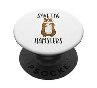 Save the criceti Cull Pets Animal Rescue Funny Pet Lover PopSockets PopGrip Adesivo