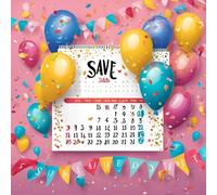 Save the Date: A Timeless Notebook for Special Moments: A Yearly Planner to Record Unforgettable Events, Anniversaries, and Milestones