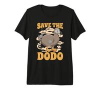 Save The Dodo Bird Watching Estinto Bird Animals Dodo Bird Maglietta Premium