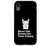"Save the Drama Llama Funny Saying for Fans Design" Custodia per iPhone XR