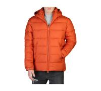 Save The Duck, ,Jackets ,Uomo ,Arancione ,L Bomber in nylon con cappuccio rimovibile