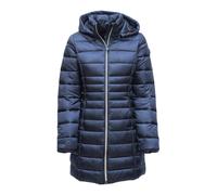 Save The Duck - Piumino midi con cappuccio - - Coats - Donna - Blu - M