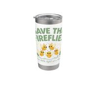 Save The Fireflies Fire Fly Firefly bambini fulmini bug Bicchiere termico in acciaio inox doppia parete