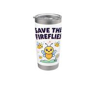Save The Fireflies Fire Fly Firefly bambini fulmini bug Bicchiere termico in acciaio inox doppia parete