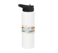 Save The Jackalope - Vintage Rabbit - Camping Cryptozoology Stainless Steel Insulated Water Bottle