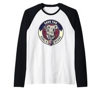 Save The Koalas Salvare Gli Orsi Koala Maglia con Maniche Raglan