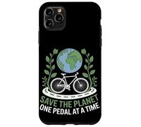 Save the Planet One Pedal at a Time Bike Pendolarismo Custodia per iPhone 11 Pro Max