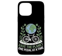 Save the Planet One Pedal at a Time Bike Pendolarismo Custodia per iPhone 13 Pro Max