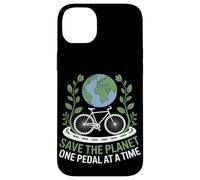 Save the Planet One Pedal at a Time Bike Pendolarismo Custodia per iPhone 14 Plus