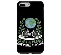 Save the Planet One Pedal at a Time Bike Pendolarismo Custodia per iPhone 7 Plus/8 Plus