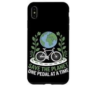 Save the Planet One Pedal at a Time Bike Pendolarismo Custodia per iPhone XS Max