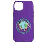 Save the Planet Recycle Earth Day Ambientale Mani Verde Custodia per iPhone 15 Plus
